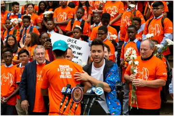 Special Edition ‘Imagine a City With No Gun Violence’ orange t-shirts are now available!